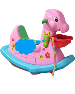 plastic rocking horse